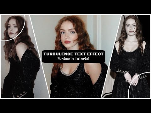 Turbulence text effect || funimate tutorial