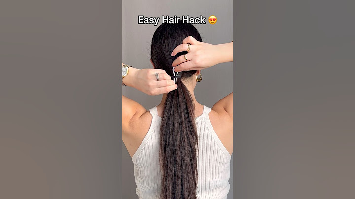 Easy hair hack for medium and long hair 😍✅ #hairstyle #hairhacks #hairtok #hair #explorepage