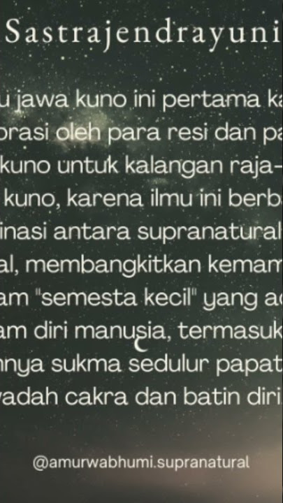 Ilmu Sastra Jendrayuningrat