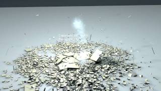 Building getting smashed - Cinema 4D - Thrausi - Pyrocluster