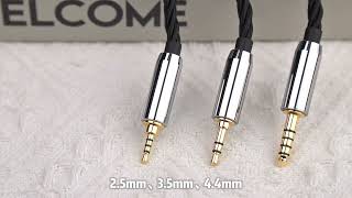 NiceHCK BlackDawn IEM Cable Earphone Wire 5N Silver Plated Taiwan OFC IEM Wire