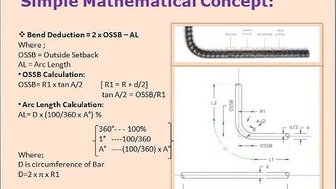 Bend Deduction After Bending a Reinforcement Bar