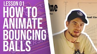 How to Make a Bouncing Ball - Lesson 01 Tutorial - Animation University with Josh Hobbs