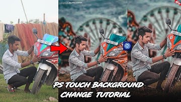 Ps touch tutorial - Bike photo editing || How to remove photo in background like ps touch in 2020