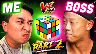I Challenged My Boss To A CUBE BATTLE 🥊 (AGAIN)