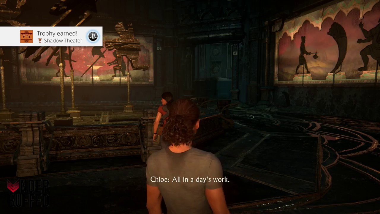 Uncharted: The Lost Legacy - Shadow Theater Trophy (Complete the shadow puzzle in 10 moves or less)