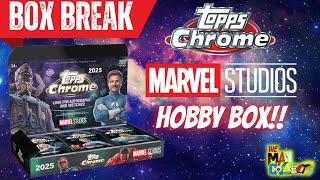 BOX BREAK | TOPPS Chrome Marvel Studios Hobby Box! Check Out What I Pulled! #mcu #marvel #boxbreak