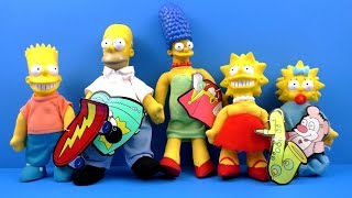 MEET THE SIMPSONS BURGER KING COMPLETE SET OF 5 KIDS MEAL TOYS