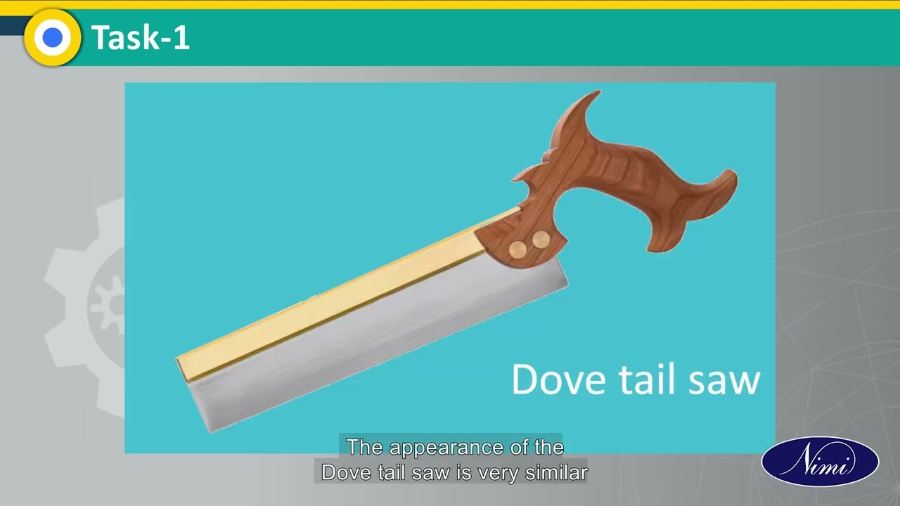 Demonstrate different types of saws - ripping, cross and oblique sawing-A | NIMI | DIGITAL |ENGLISH|