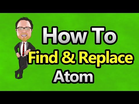 Atom - Find and Replace