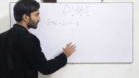 DMAS| What is DMAS? | How to follow DMAS rule| in Hindi/Urdu