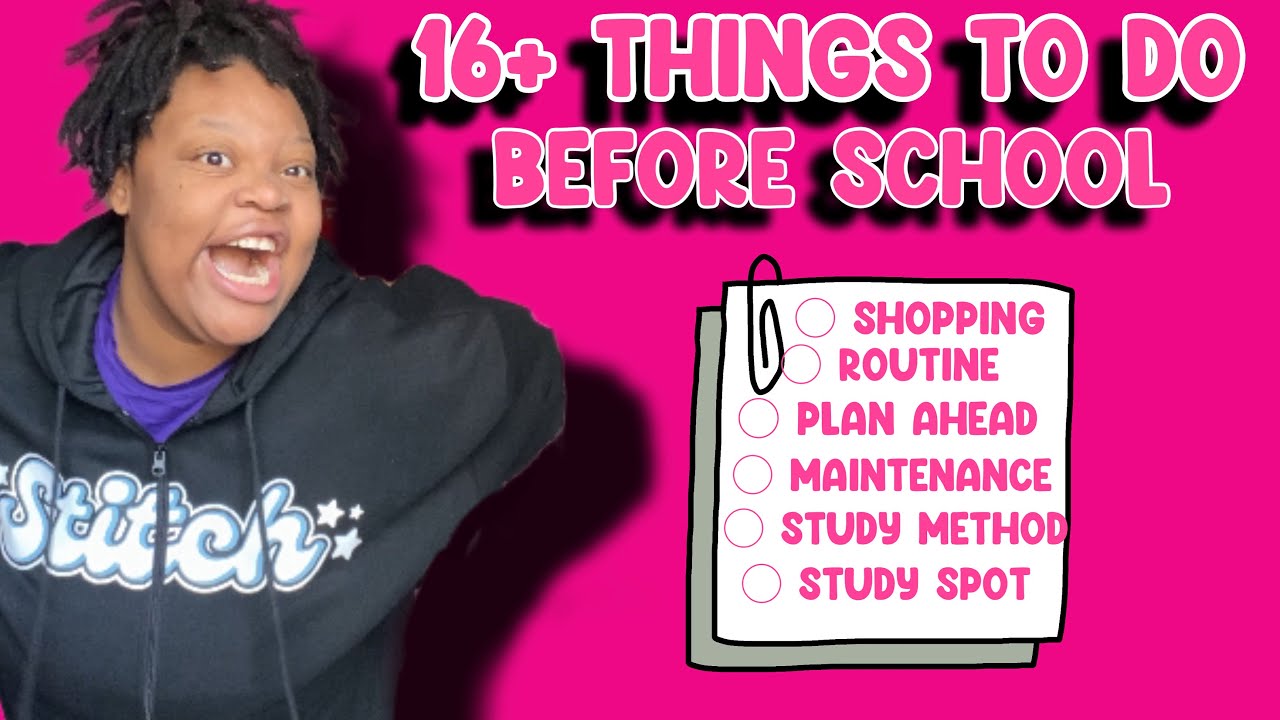 THINGS YOU SHOULD DO BEFORE SCHOOL STARTS BACK: tips + advice - YouTube