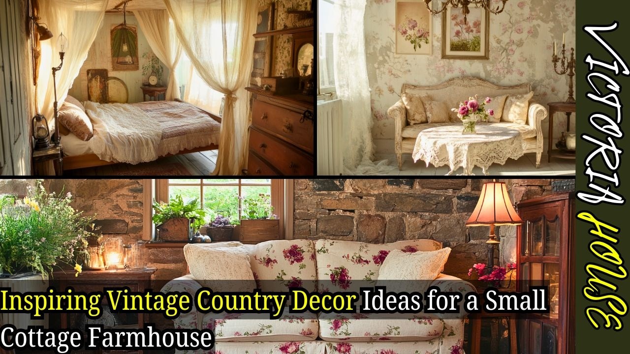 Vintage Country Decor Ideas for a Small Cottage Farmhouse - YouTube