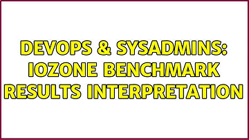 DevOps & SysAdmins: iozone benchmark results interpretation (2 Solutions!!)