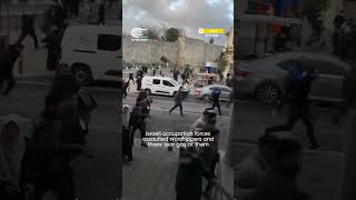 "Israel" seals off Al-Aqsa Mosque, assaults worshippers on Eid morning