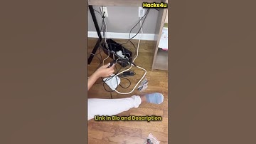 Say Goodbye to Cable Clutter with This Sleek Cable Management Box! ⚡📦 #organizeyourspace #shorts