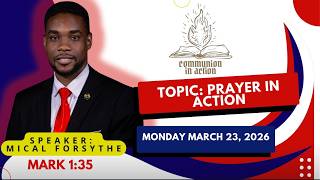 Youth Week of Prayer 2026 Monday - Cayman Islands - Mical Forsythe