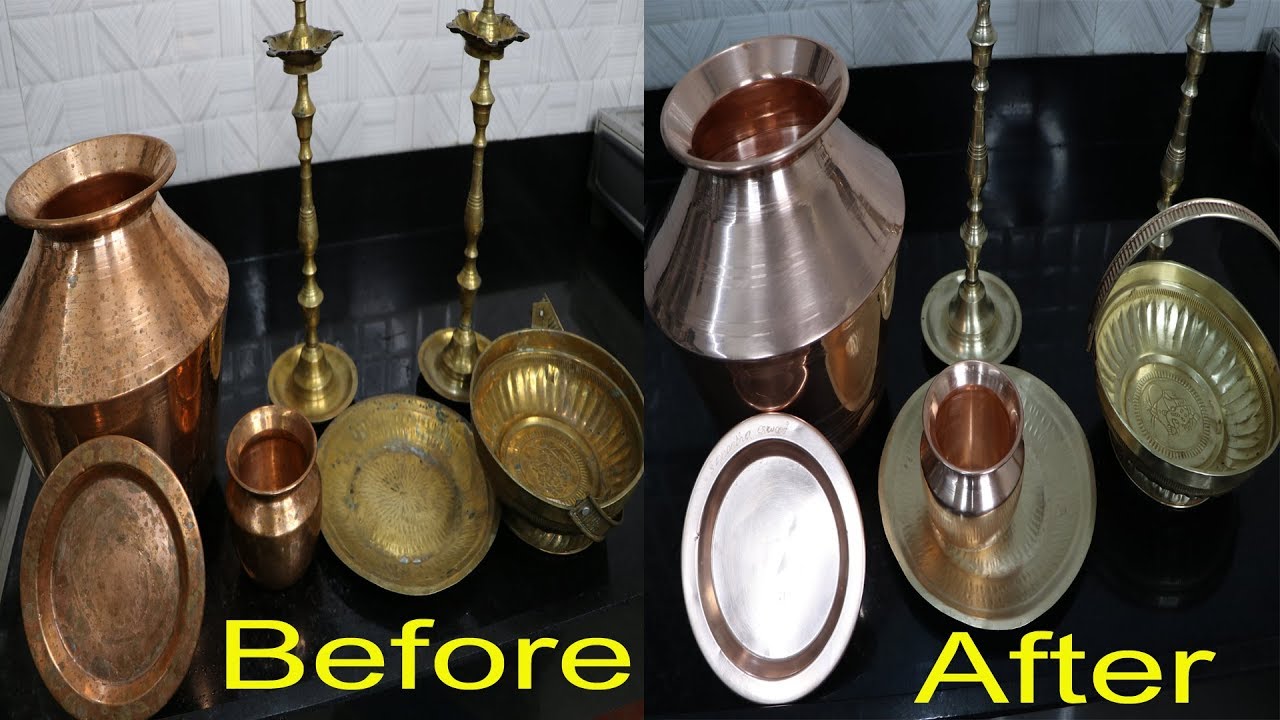 செம்பு பானை பித்தளை பொருள்கள் கழுவும் முறை /How to clean Copper