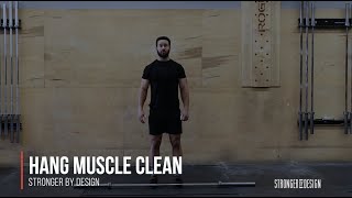 Hang Muscle Clean with Empty Bar