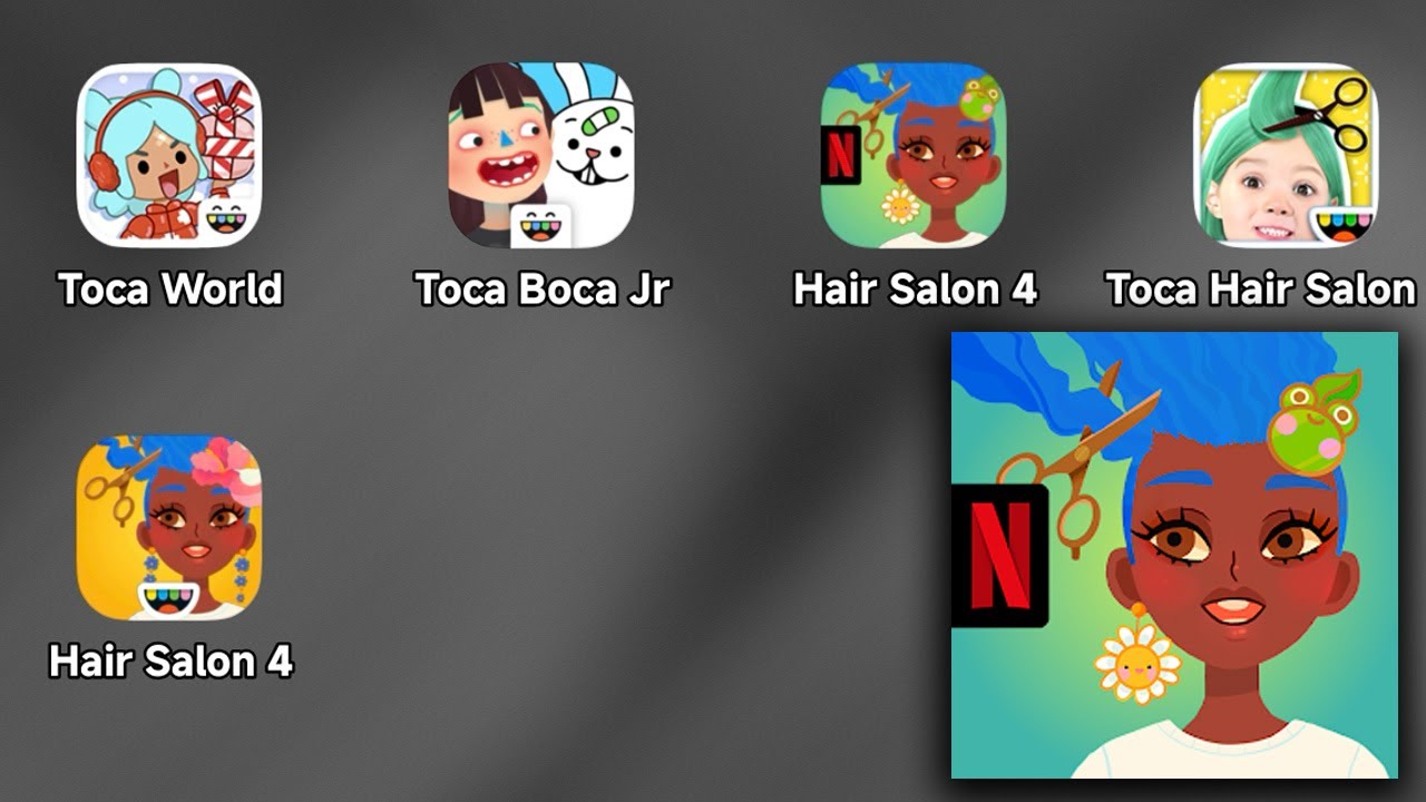Toca Boca Hair Salon 4 NETFLIX - New/Latest Game Update - Android