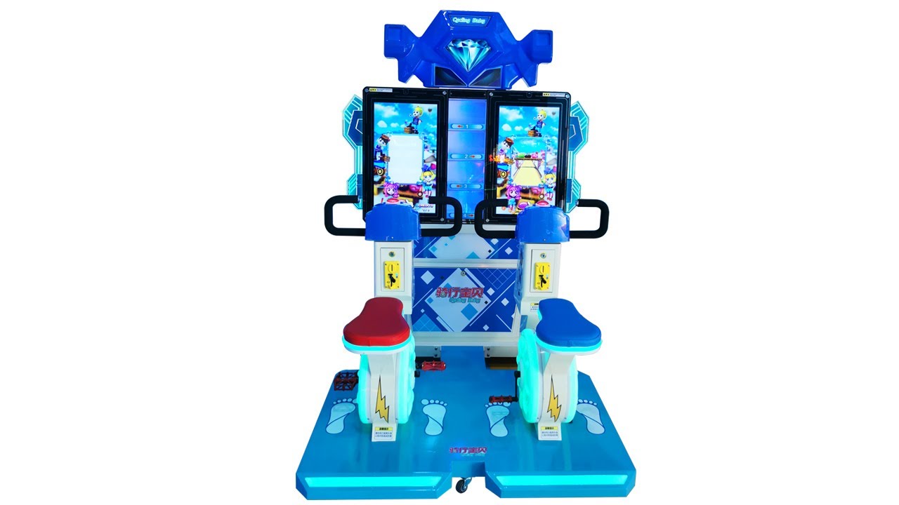 Cycling Baby Kids Bicycle Arcade Simulator Video Game Machine - YouTube