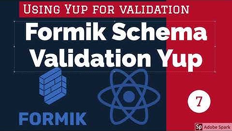 React Formik with Yup Validation #08