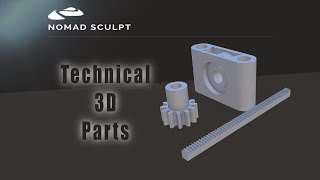 CAD library - technical components free download - 3D printing / Nomad Sculpt (V1.66 -15.10.2022) screenshot 2