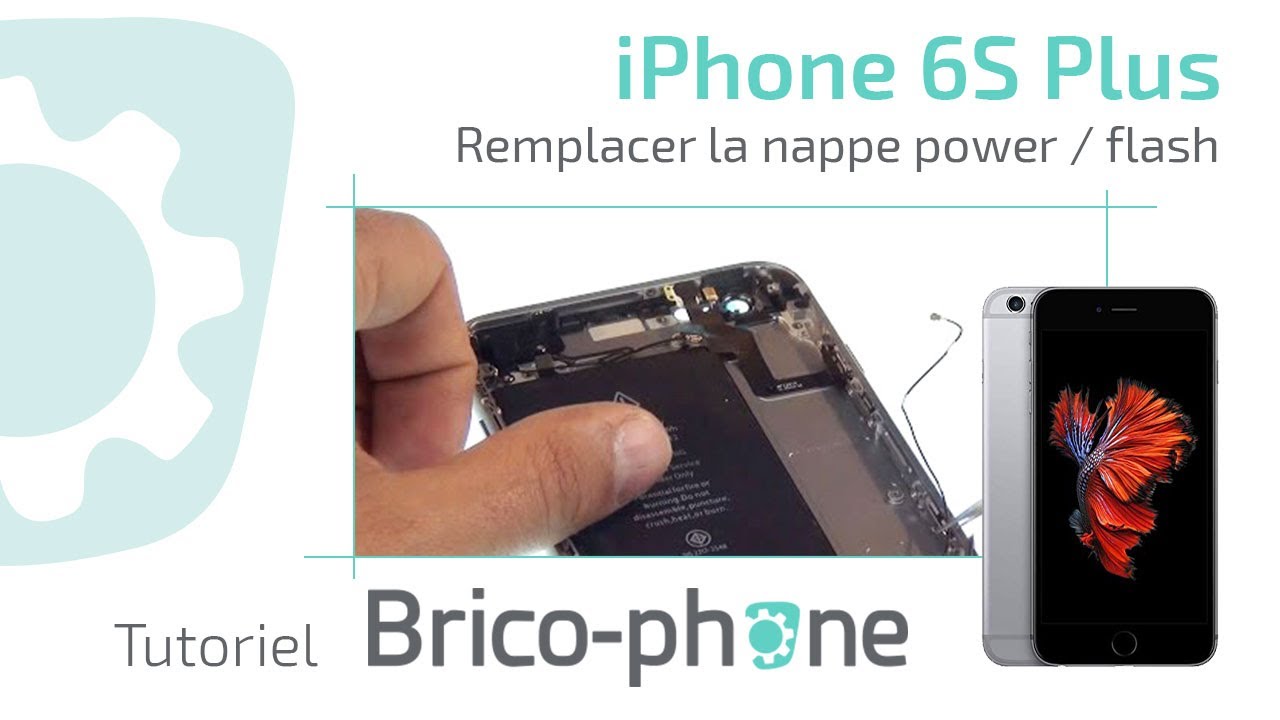 Nappe Flex ON/OFF Flash Pour IPhone 6s Plus - Avec Cales Métalliques, Neuf, Compatible Apple