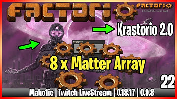 ⚙️Factorio Krastorio 2 Mod✅🏭➡️8 x Matter Array x22