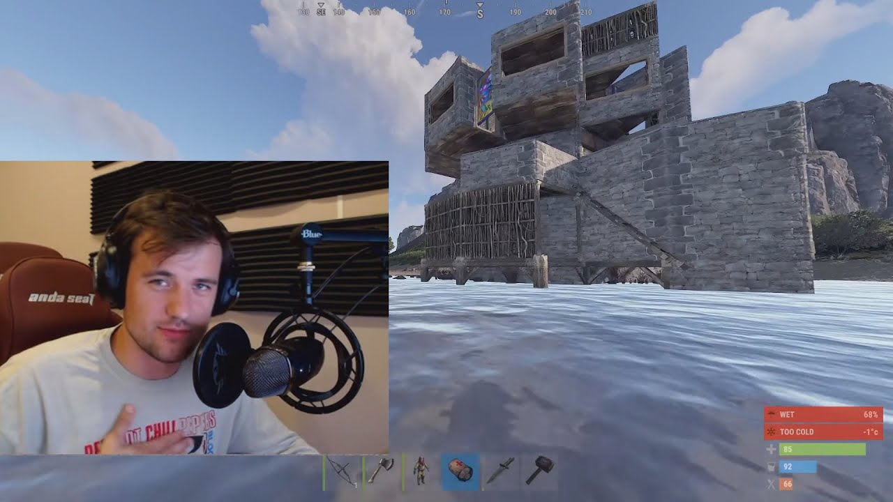 Сервер держи двери раст. Раст. кава раст. дом от рейда раст. pubg stream.