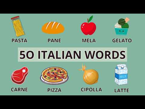 50 Italian Food Words for Complete Beginners A1 Vocabulary With Pictures Quiz ENG SUB