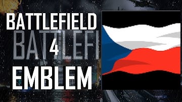 Battlefield 4 / BF4 Czech Republic Flag Emblem Tutorial