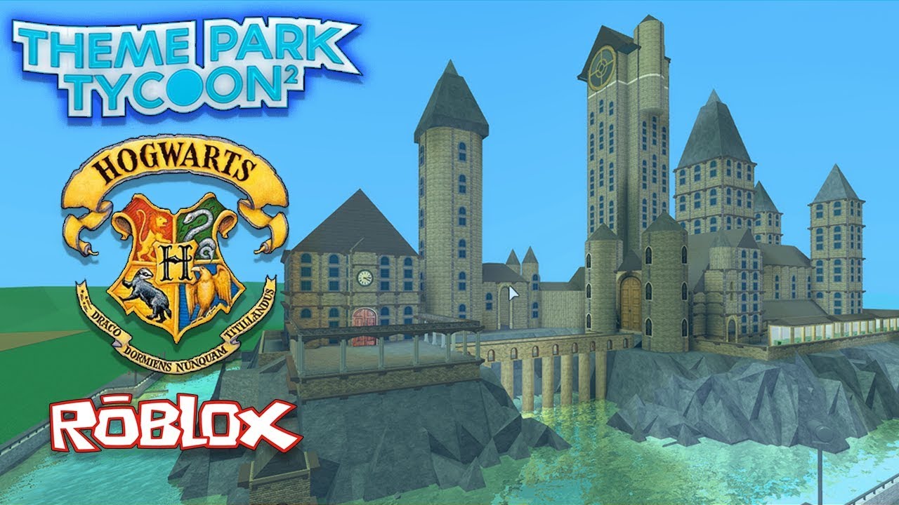 Hogwarts Speed Build Theme Park Tycoon 2 Roblox Youtube - roblox theme park tycoon 2 buildings