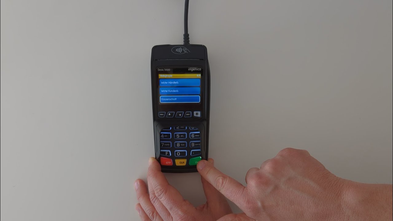 Kassenschnittkopie - Ingenico Desk/3500