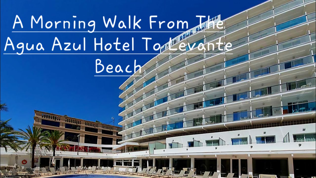 Утренняя прогулка от отеля Agua Azul до пляжа Леванте, апрель 2025 года.