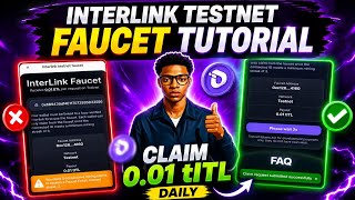 Celebrity How to Successfully Claim tITL Token | Interlink Mining Testnet Faucet Explained For Beginners Profile
