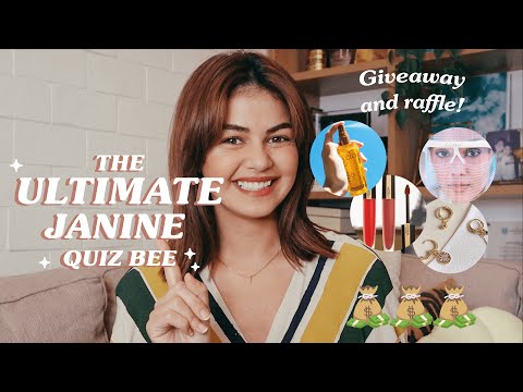 The Ultimate Janine Quiz Bee (Giveaway + Raffle!!) | Janine Gutierrez