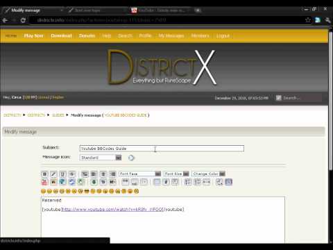 DistrictX Guide - BBCodes