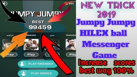 How to play "Jumpy Jumpy HILEX Ball" Facebook Messenger game 2020|Best Trick to increase scores 2020