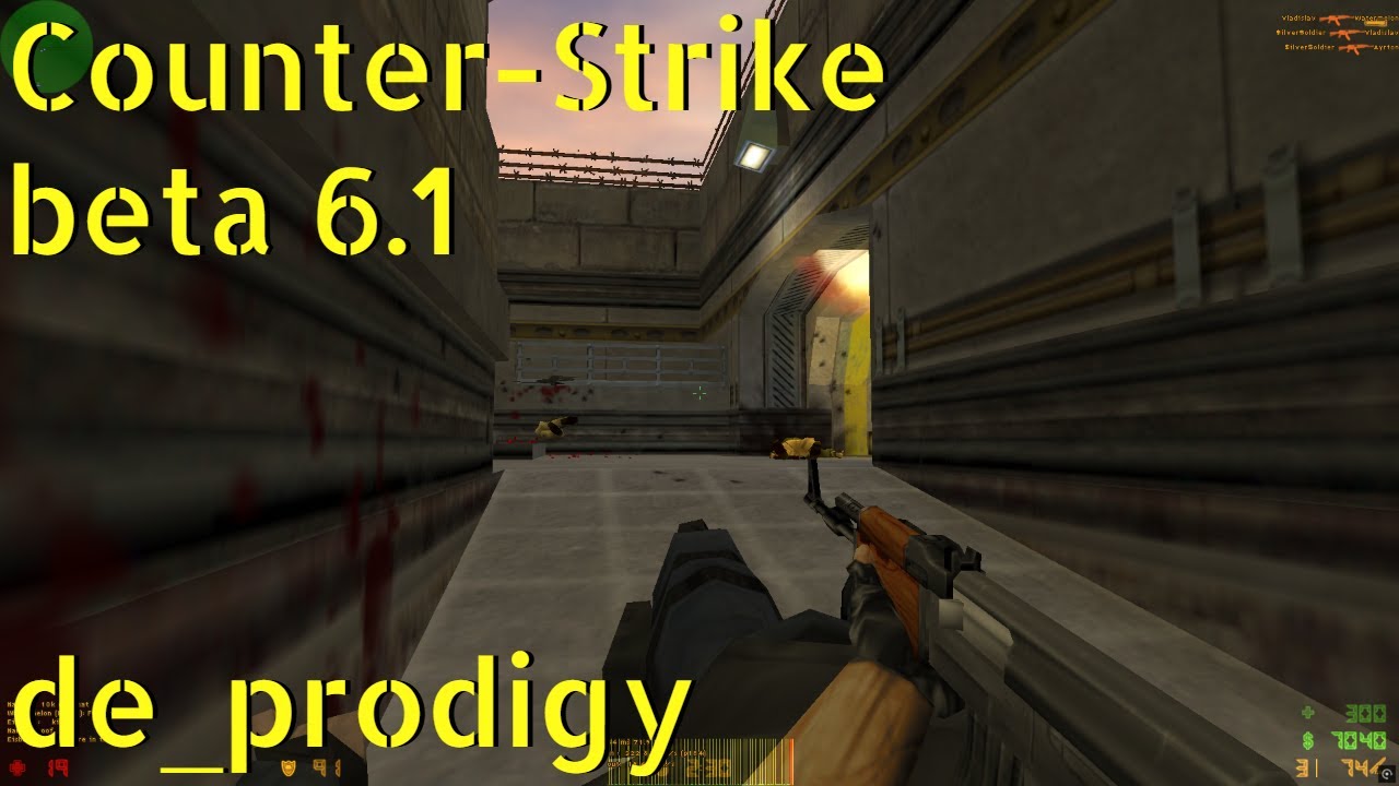 Counter-Strike beta 6.1 de_prodigy online gameplay - January 2026