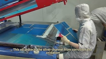 Pcap touch screen production process