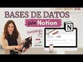 CÓMO USAR NOTION 💡 TUTORIAL #2: BASES DE DATOS EN NOTION: Tablas, Calendarios, Listas...| Tidytoc