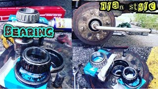 Cara ganti bearing tyre bahagian belakang, tutorial-diy (AUTOMOTIF)