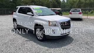 2011 GMC Terrain SLT AWD with Only 12,000 Actual Miles!! Like Brand New! For sale by dealer in NC.