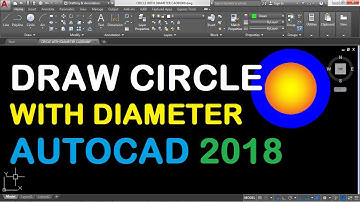 How to Draw Circle with Diameter in AutoCAD 2018