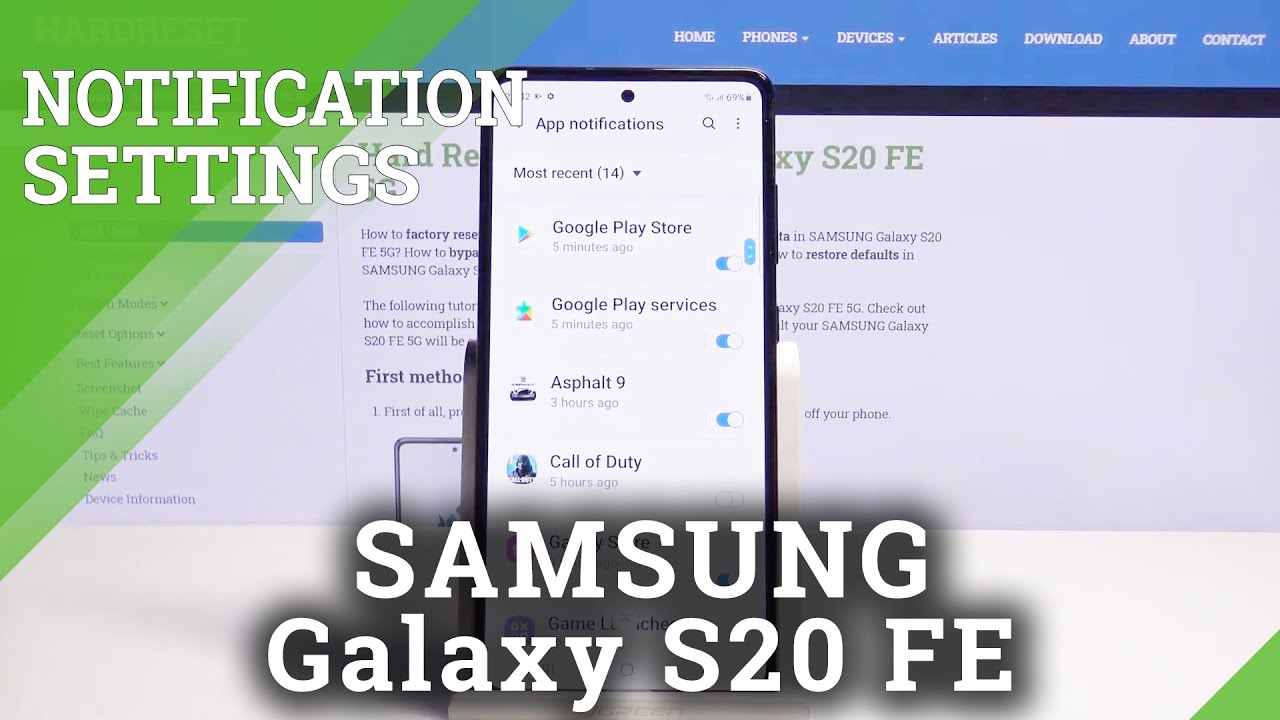 How To Personalize Notifications On SAMSUNG Galaxy S20 FE 5G