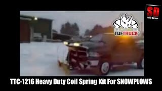 Tuftruck TTC 1216 Snow Plow Springs for Dodge Ram 2500, and 94-12 Ram 3500 by sdtrucksprings 3,578 views 9 years ago 3 minutes, 1 second