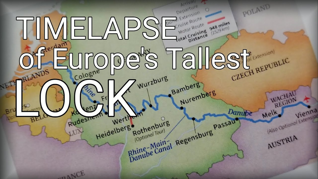 Timelapse of Germany's Highest Lock on the Rhine–Main–Danube Canal