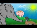 Tiere und ihre Laute aus dem Tierbuch | Kinderanimation zum lernen