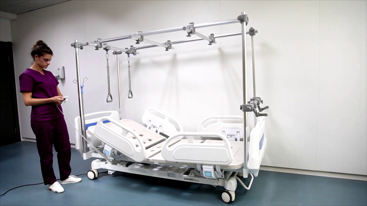 GB8c Orthopedic Physiotherapy Traction Bed YouTube